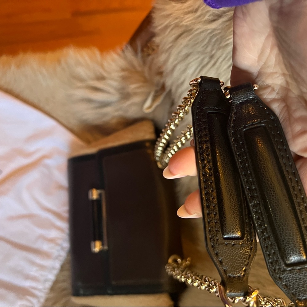 Shearling & Leather Diane Von Furstenberg Small Shoulder Bag Luxury Ranchwear - Picture 7 of 10